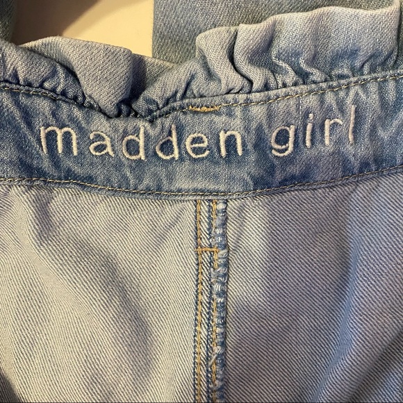 Madden Girl Jeans High Waist Wide Leg Light Blue Denim Lovestory Women’s Size 30 - Picture 14 of 16